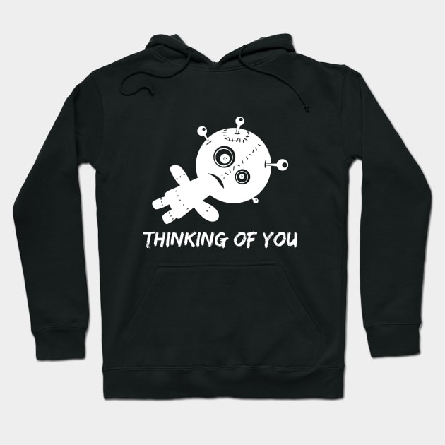 Thinking Of You I  Funny Relationship Single Design Hoodie by az_Designs